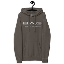 Load image into Gallery viewer, Classic "White EMB" pigment-dyed hoodie