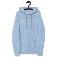 Load image into Gallery viewer, Classic "White EMB" pigment-dyed hoodie
