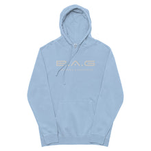 Load image into Gallery viewer, White embroidered pigment-dyed hoodie