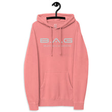 Load image into Gallery viewer, Classic "White EMB" pigment-dyed hoodie