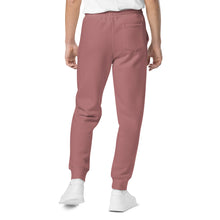 Load image into Gallery viewer, Classic "Red/Black EMB" pigment-dyed sweatpants
