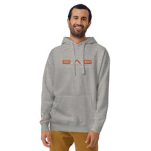 Load image into Gallery viewer, Classic "Orange/White EMB" fleece hoodie