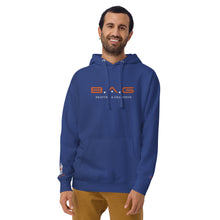 Load image into Gallery viewer, Classic "Orange/White EMB" fleece hoodie