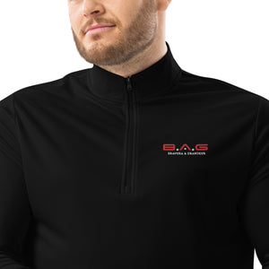 Emb Quarter zip pullover