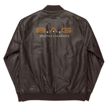 Load image into Gallery viewer, Leather Bomber Jacket