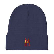 Load image into Gallery viewer, Red Embroidered Beanie