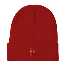 Load image into Gallery viewer, Red Embroidered Beanie