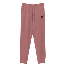 Load image into Gallery viewer, Burgundy stich set pigment-dyed sweatpants