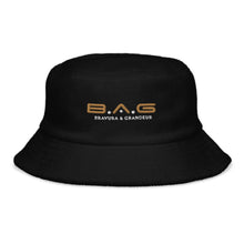 Load image into Gallery viewer, EMB Unstructured terry cloth bucket hat