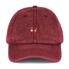 Load image into Gallery viewer, Red Vintage Cotton Twill Cap